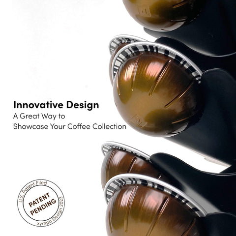 Xympo metal black finish adds a sleek, durable focal point.