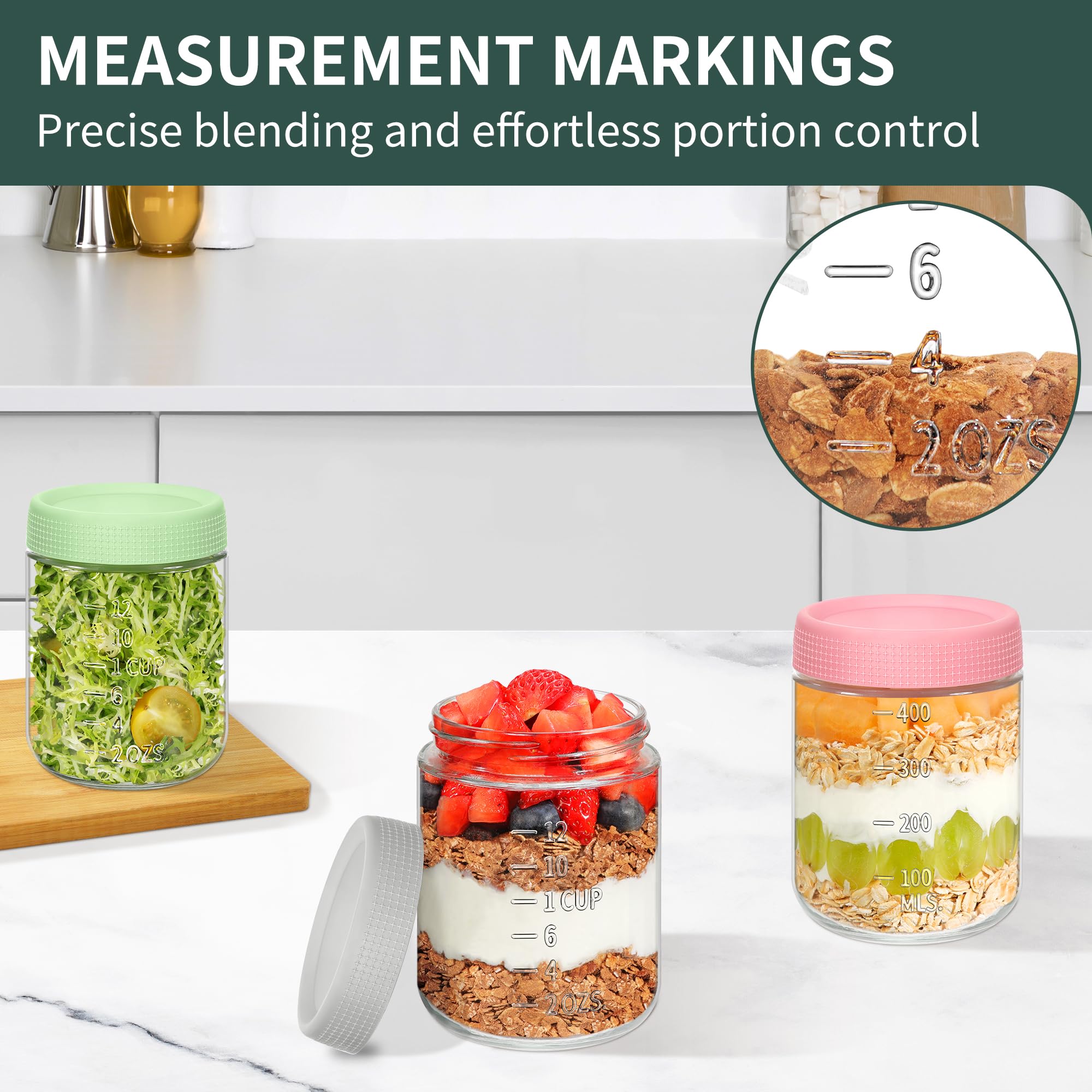 Xyptorix stackable jars save fridge space with recessed lids.