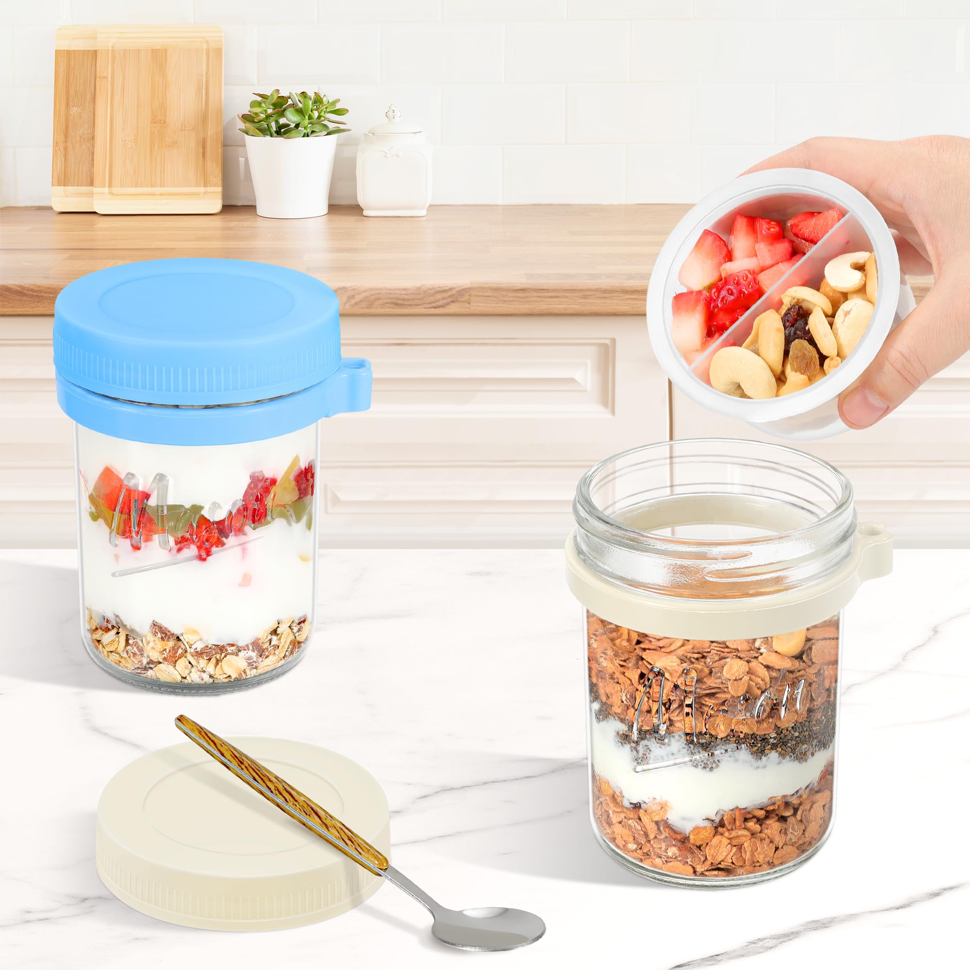 Xyptorix airtight leak-proof glass jar preserves freshness and prevents spills during transit.