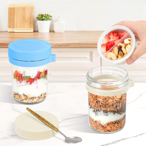 Xyptorix airtight leak-proof glass jar preserves freshness and prevents spills during transit.