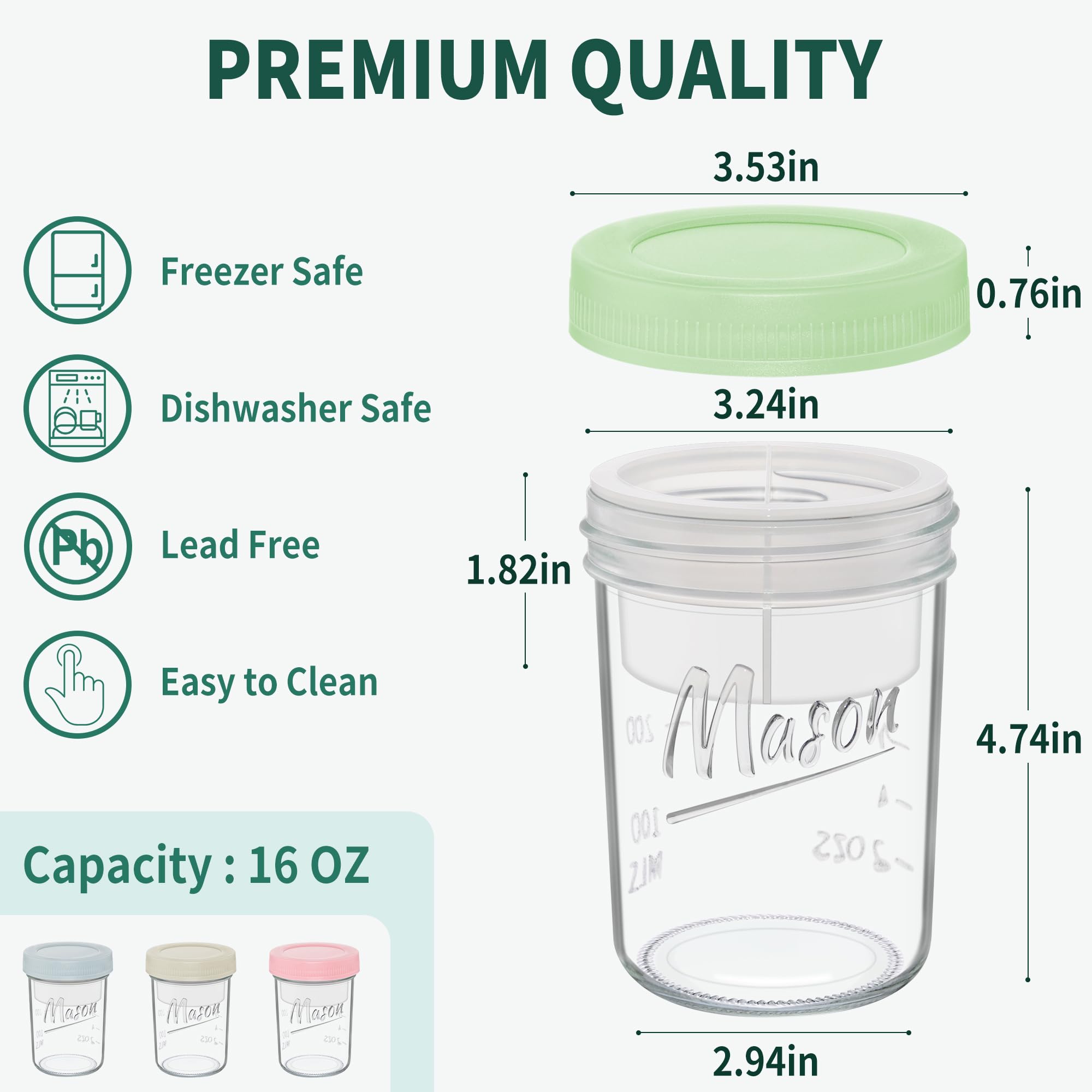 Xyptorix measurement markings support portion control for balanced meals.