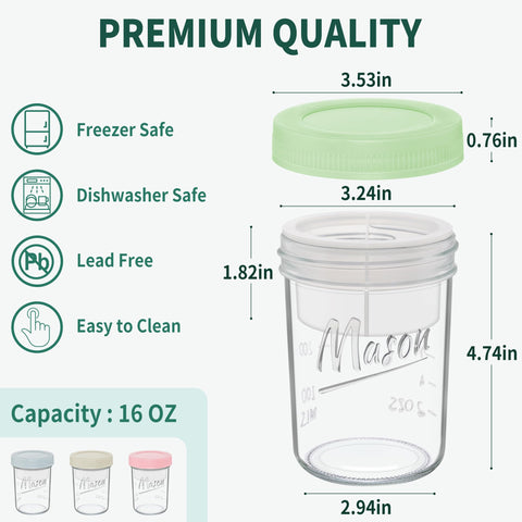 Xyptorix measurement markings support portion control for balanced meals.