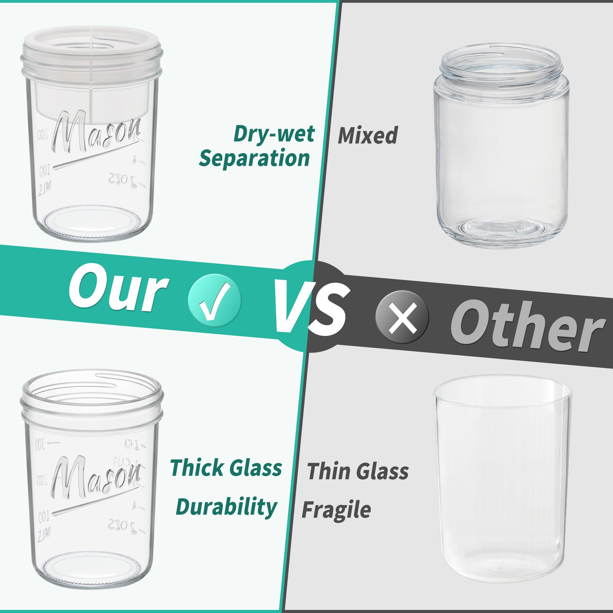 Xyptorix thick glass is dishwasher safe and durable.