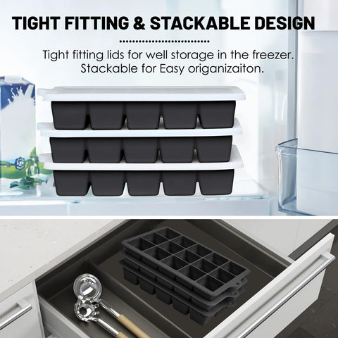 Xyuetia 15-cube tray creates evenly sized drink cubes.