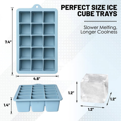 Xyuetia easy-release ice tray releases cubes from the bottom for clean removal.