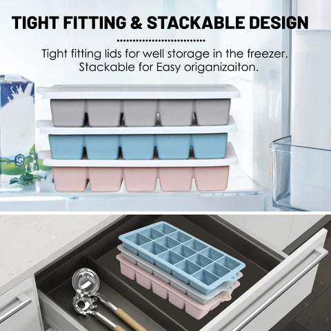 Xyuetia 15-cube tray yields perfect small cubes for cocktails.
