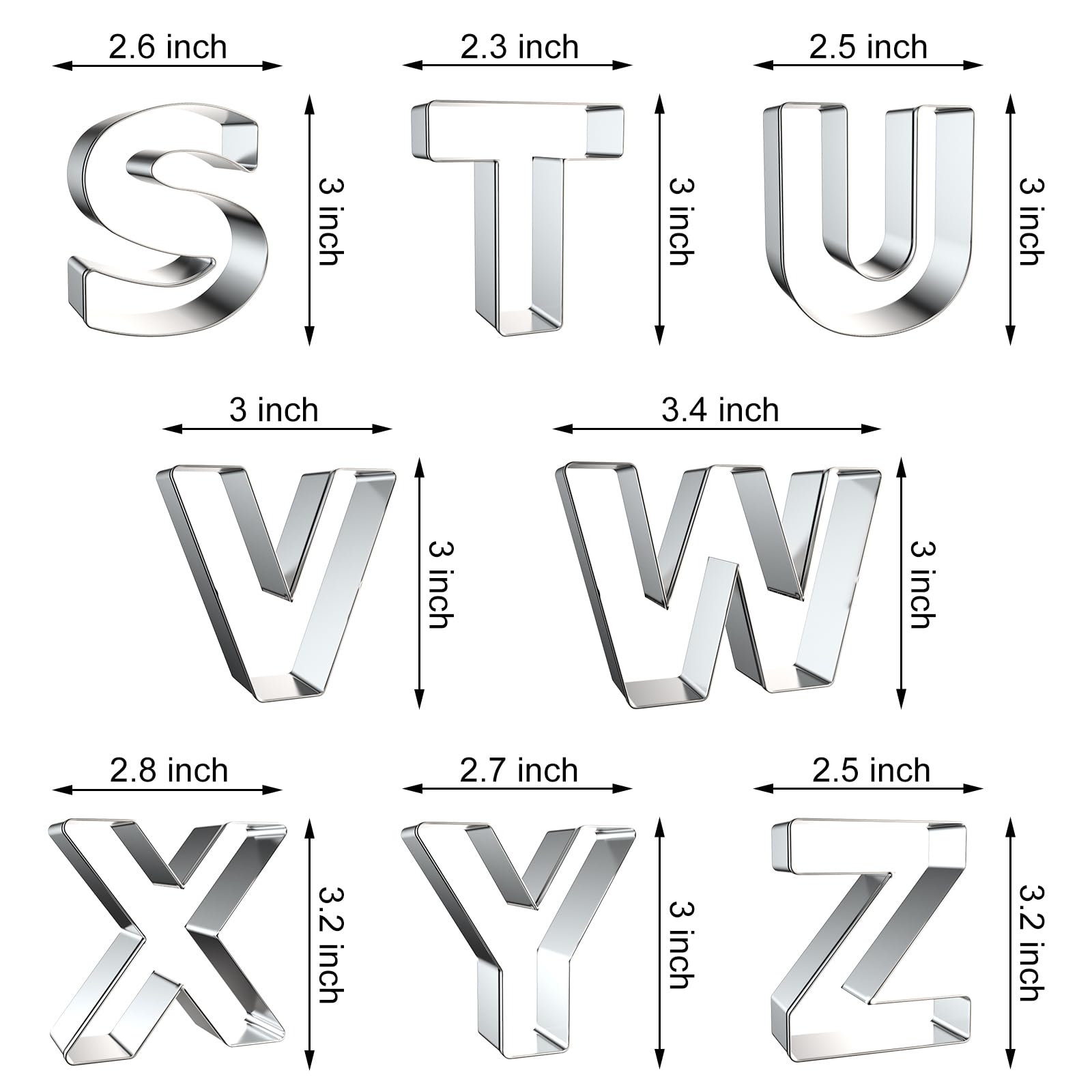 Xzhloym letters cookie cutters for DIY baking and parties