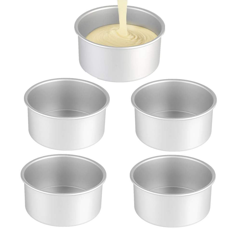 XZJMY 5-inch mini cake pan top view for compact batch baking.