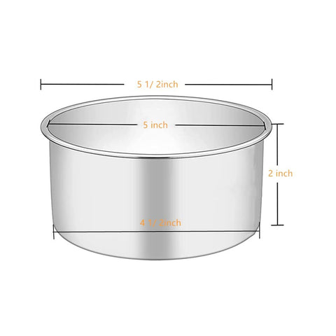 XZJMY 5-inch round pan setup suited for family dessert prep.