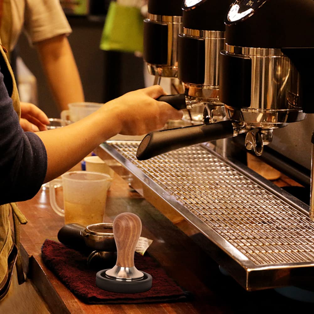 Y-Step barista towel handy for quick cleanups.