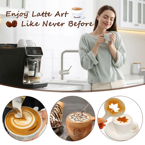 Y-Step decorative latte art stencils for cafe-style patterns