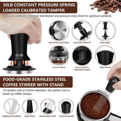 Y-Step milk frother pitcher 350ml with measurements for precise foaming