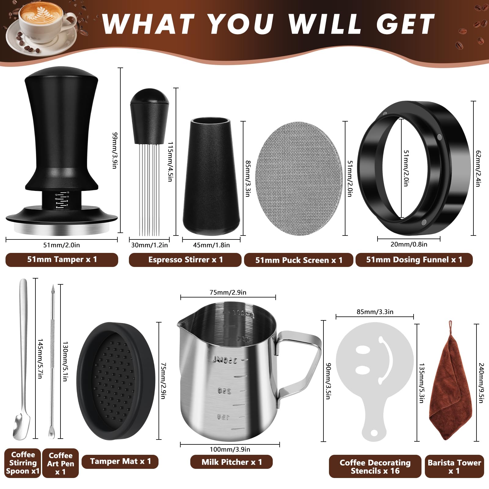 Y-Step WDT tool breaks clumps for smoother espresso pours