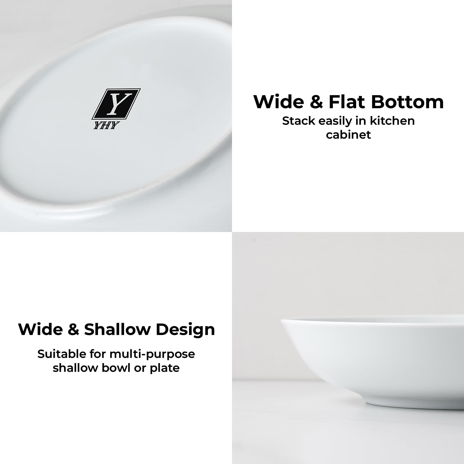 Y YHY dishwasher safe for easy cleanup.