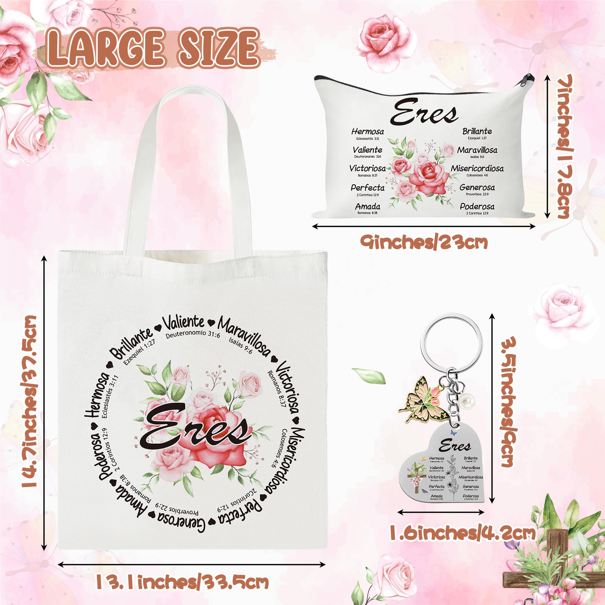 Y1tvei bible-verse tote highlights meaningful design for church or errands.