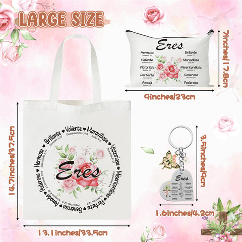 Y1tvei bible-verse tote highlights meaningful design for church or errands.