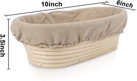 YAANI Banneton bread proofing basket set of two supports two shapes.