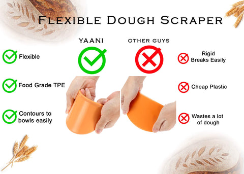 YAANI scoring lame with blades guides controlled dough expansion.