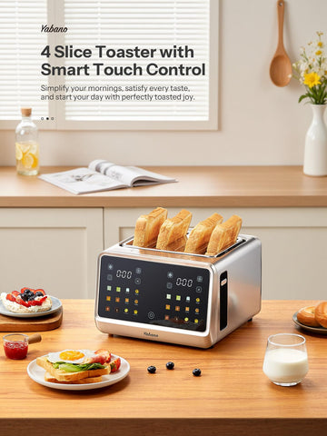 Yabano defrost and reheat features for quick morning adjustments.