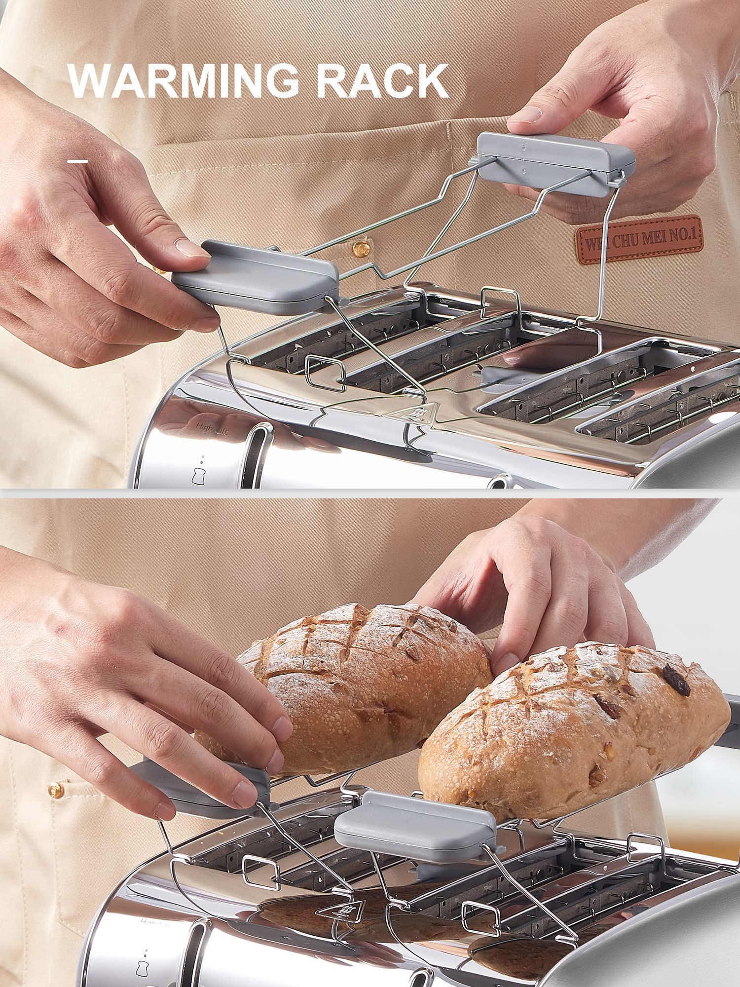 Yabano toaster 7 shade settings for customizable browning to your preference