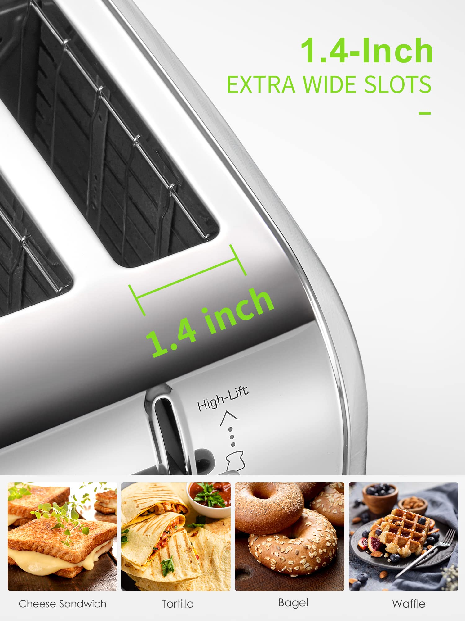 Yabano toaster removal crumb tray for quick cleaning and mess-free mornings