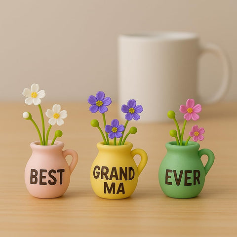 YACO STORE green vase magnet adds fresh color to a magnetic surface.