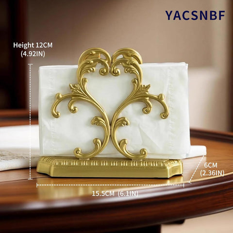 YACSNBF brass napkin dispenser for dining spaces complements brass or vintage decor