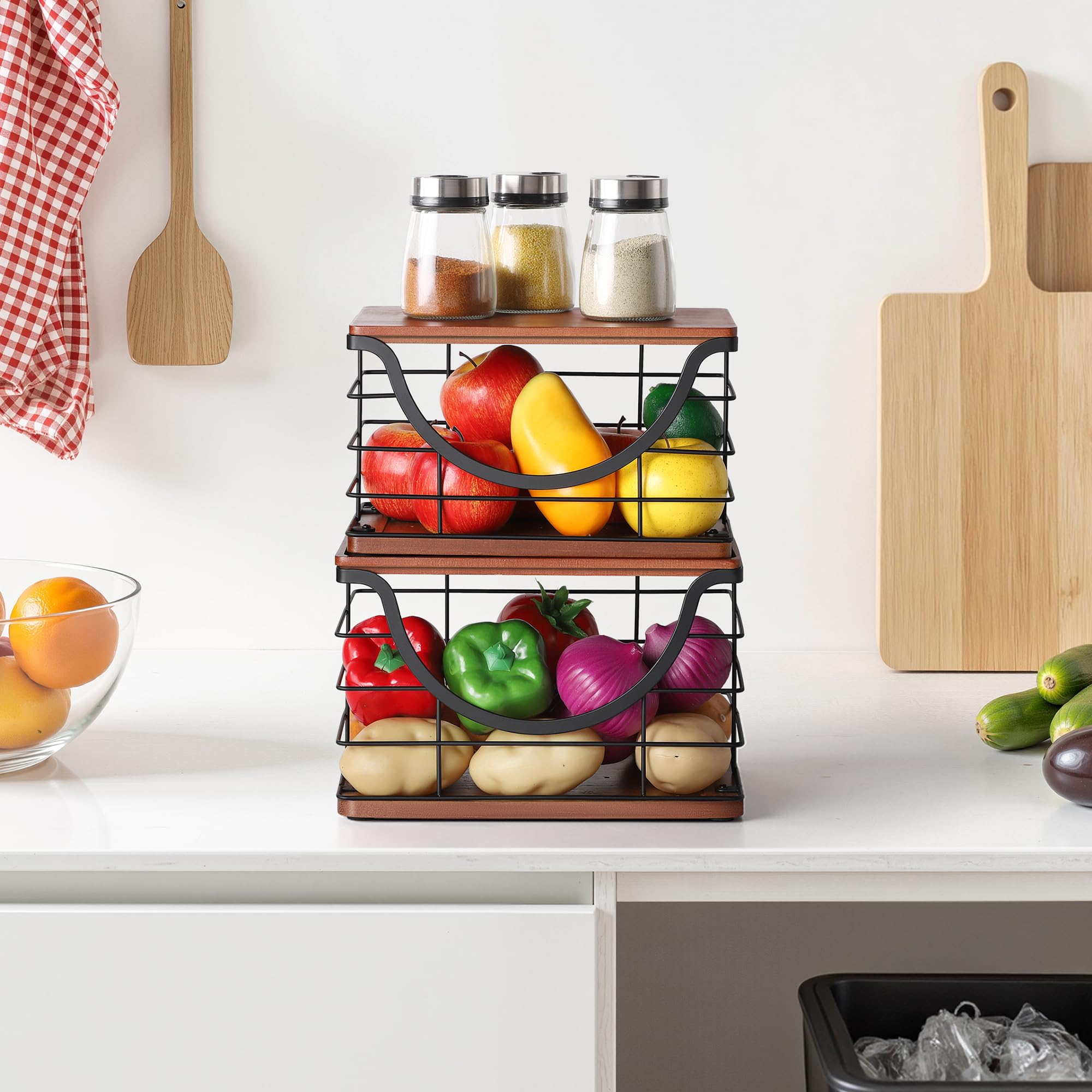 Front-opening design makes replacement quick without crawling behind bins.