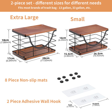No-drill wall mounting protects surfaces while keeping essentials within reach.