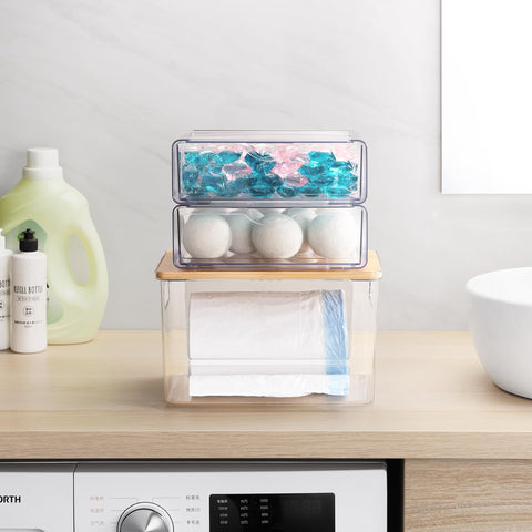 YAFFWA pull-out design for easy access to items in the laundry area.