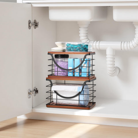 Sturdy stainless steel with walnut base resists rust and daily use.
