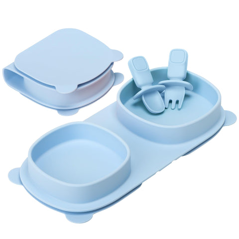 yahaa baby plates with suction grip for mess-free meals on the go