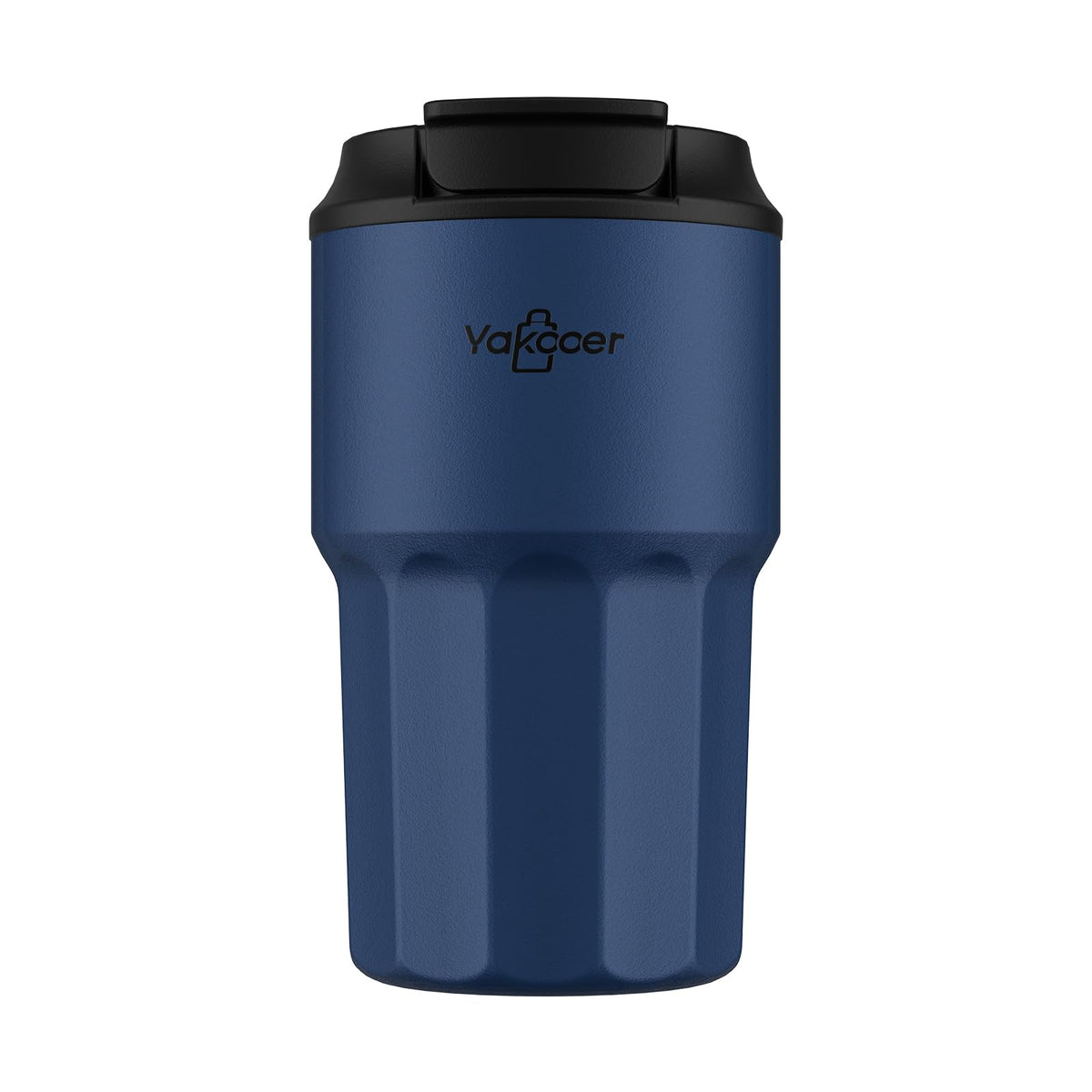 Yakooer 16 oz navy blue tumbler with lid stays secure during travel