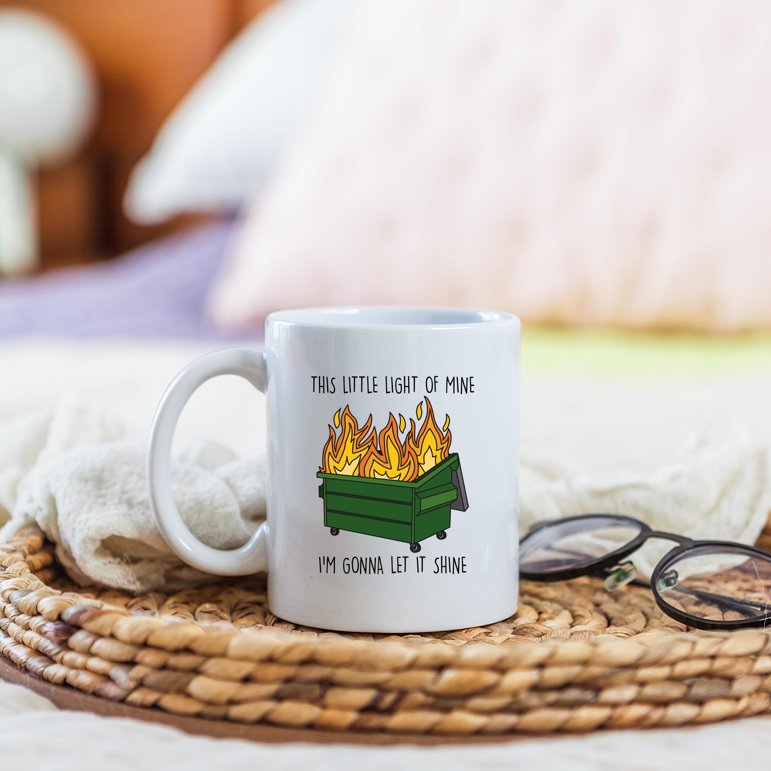 Yalocib ceramic 11oz mug close-up highlights sturdy construction and glossy finish.