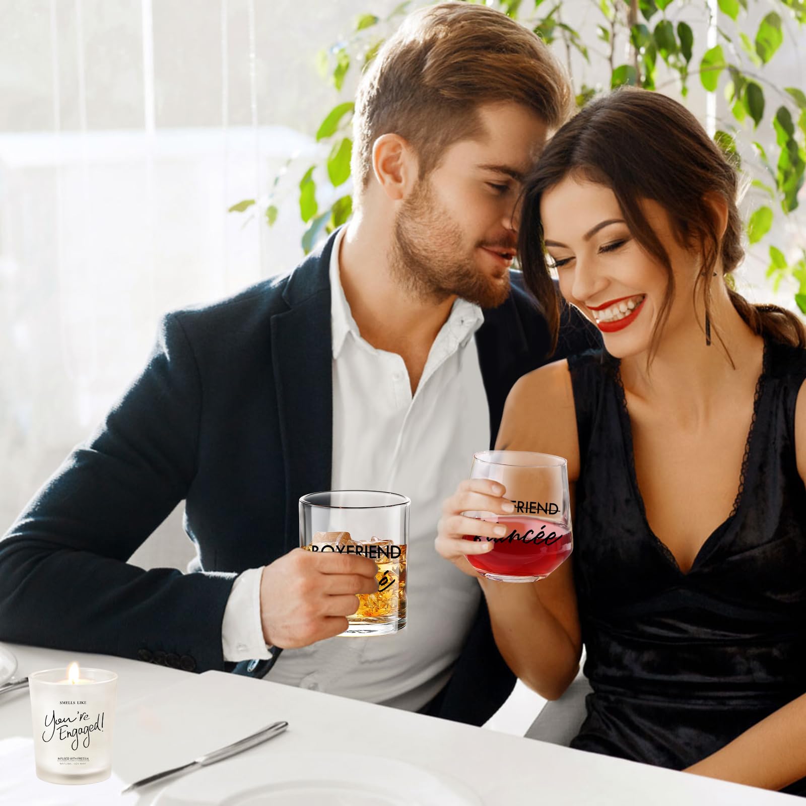 Easy care: hand wash to keep Yalucky glasses sparkling after toasts.