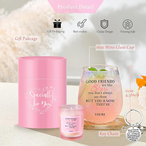 Yalucky personalised bestie wine glass as a keepsake.