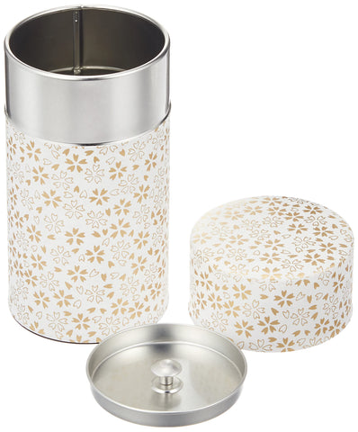 Close-up of airtight double lid on Yamaco Pokkan canister for tea and cookies