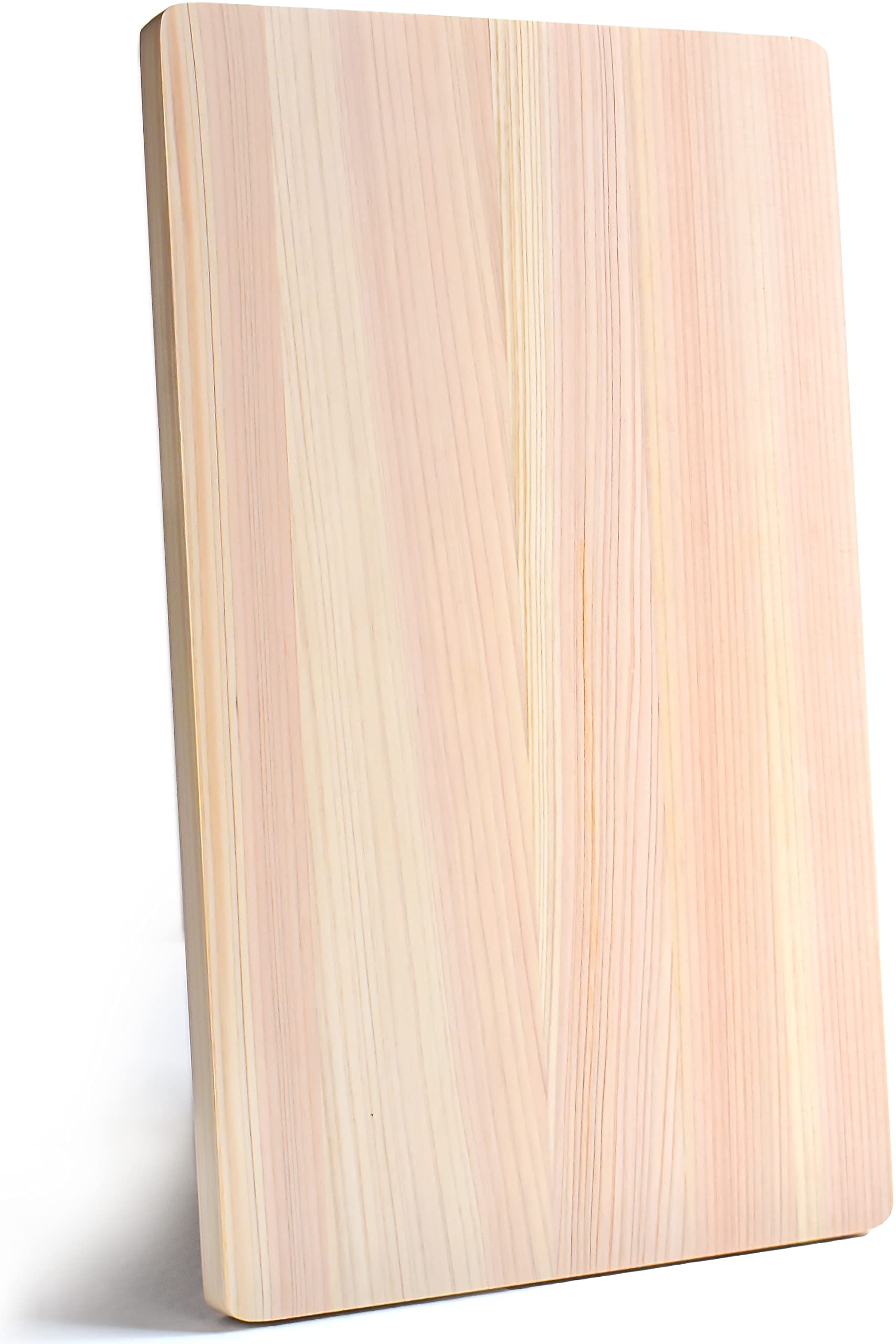 YAMASAN KYOTO UJI Hinoki cutting board – large front view, natural grain and durability.