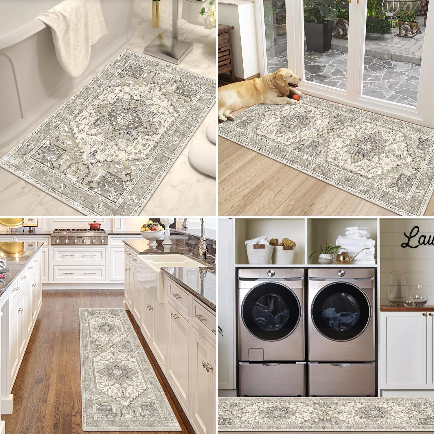 Yamaziot Boho rug set fits multiple spaces with three size options.