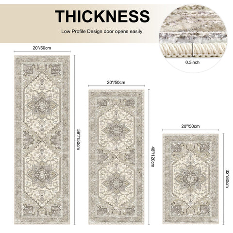 Yamaziot Boho rug texture close-up highlights plush comfort underfoot.
