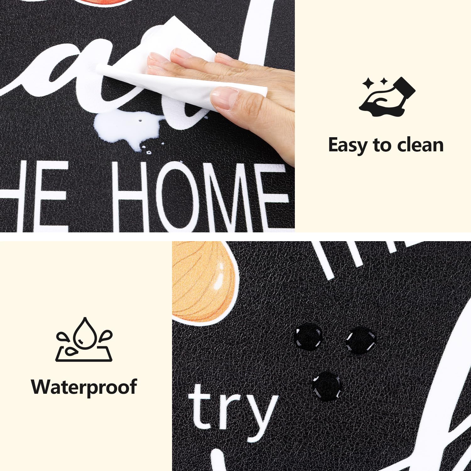 Yamaziot Waterproof surface cleans easily with a damp cloth