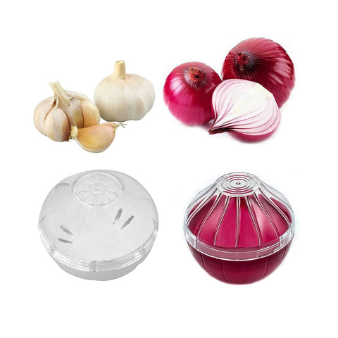 Yamesu garlic saver preserves chopped garlic aroma while saving fridge space.