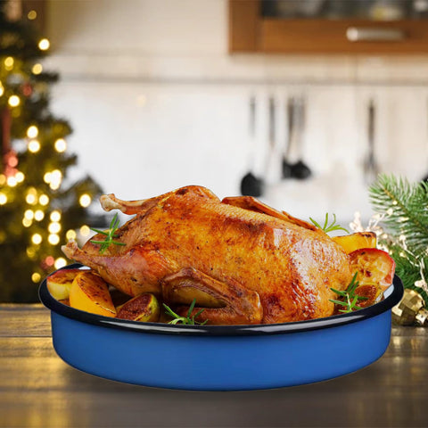 YAMMI TREE enamel pan use cases pies and pizzas for quick meals.