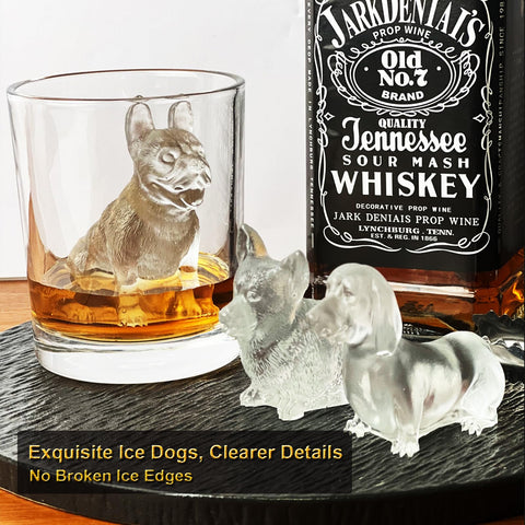 Yamteck bulldog ice cubes close-up highlighting detail and texture