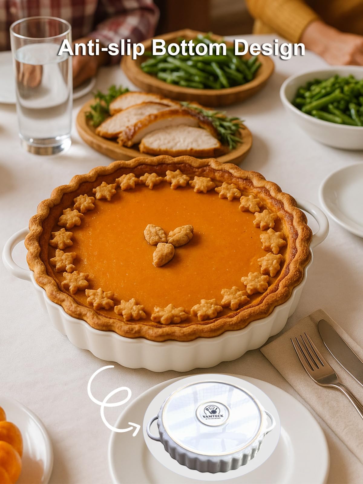 Yamteck versatile bakeware safe for oven microwave and dishwasher