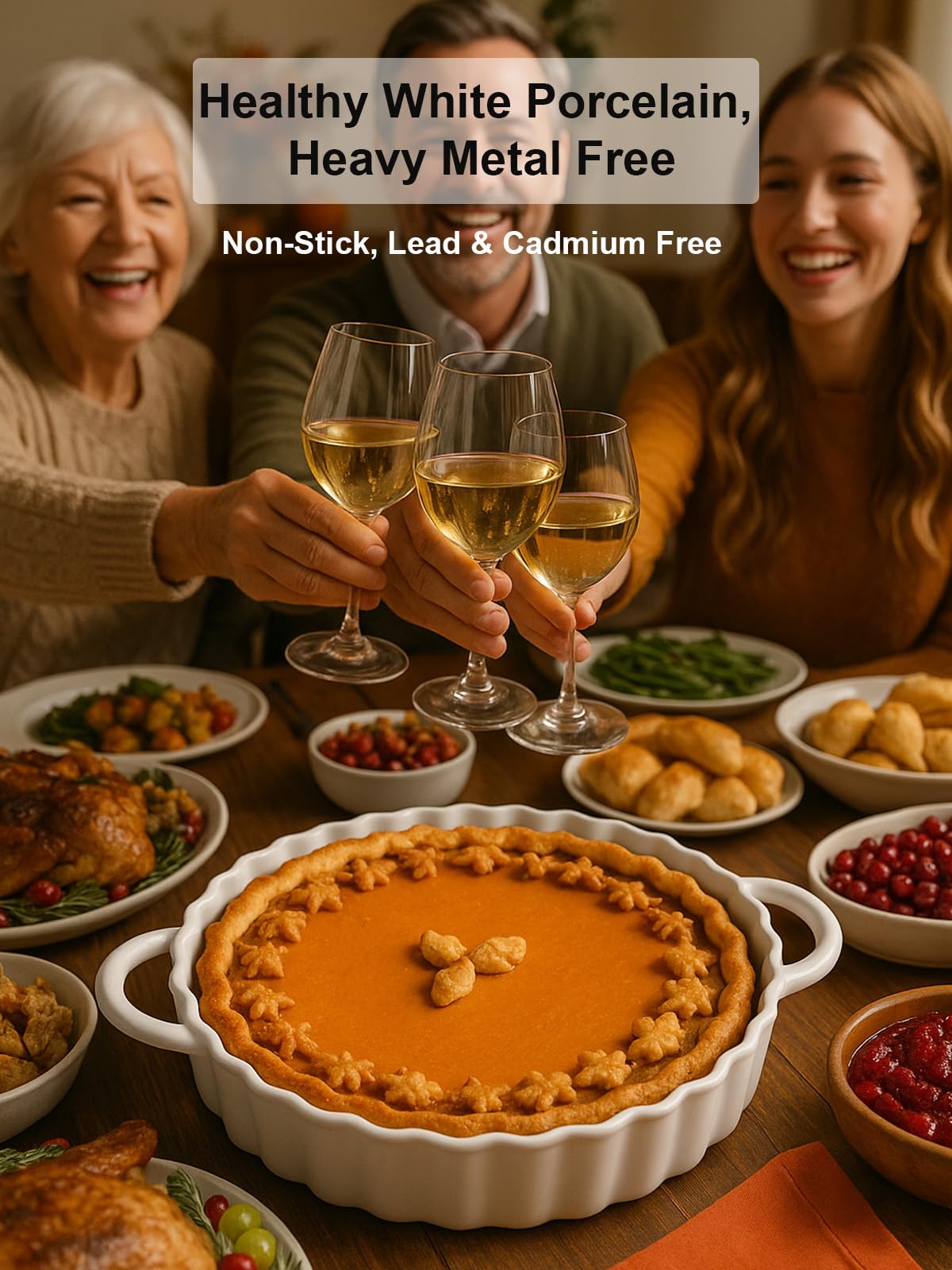 Yamteck bakeware with stable non-slip base for mess-free transfers
