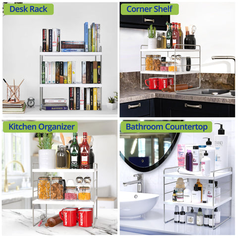 YAN & HIN appliance storage cabinet organizer optimizes space in busy kitchens.