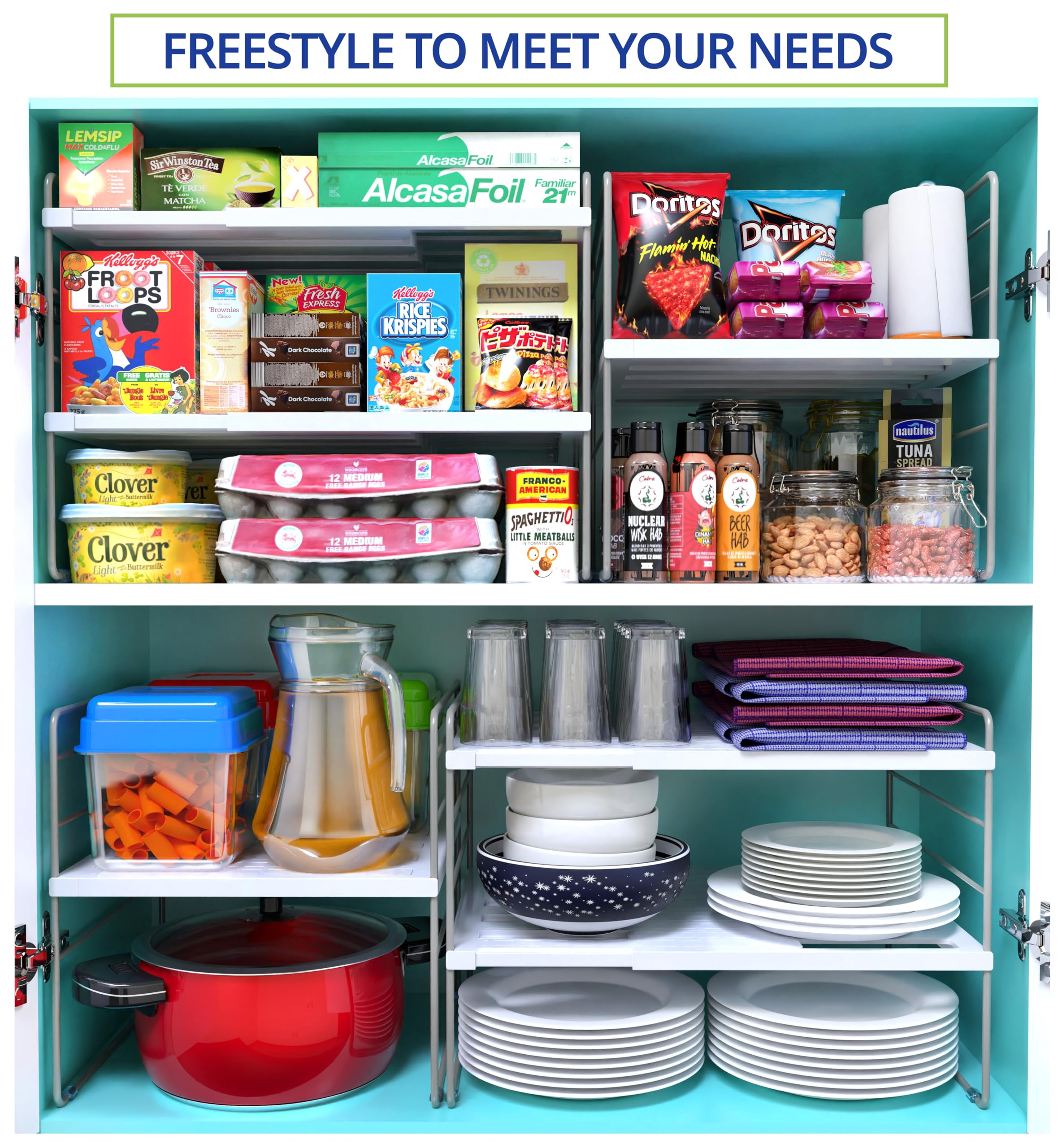 YAN & HIN bag organizer cabinet expandable for flexible storage