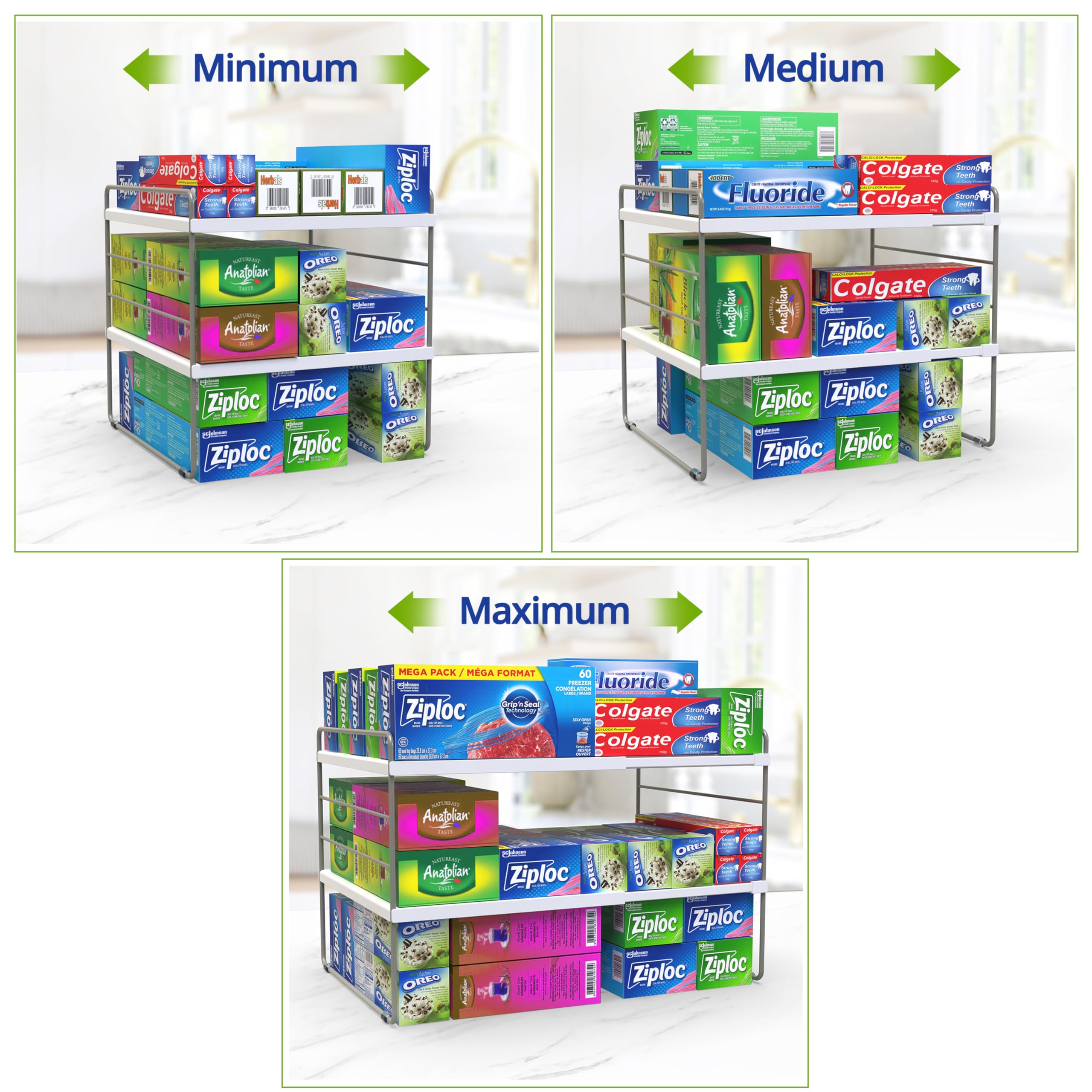 YAN & HIN multi-purpose kitchen wrap organizer simplifies pantry tasks.