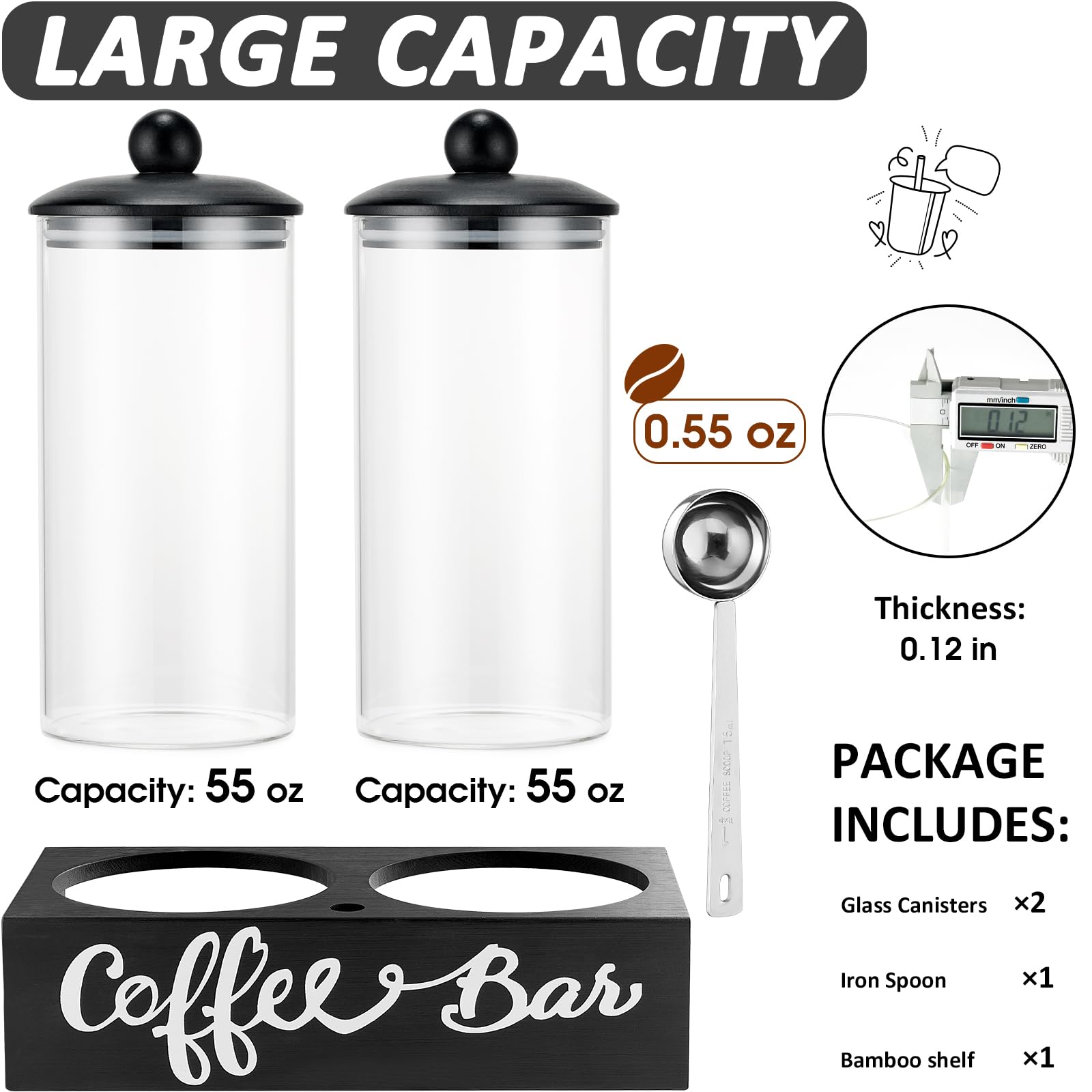 Yangbaga airtight jars preserving coffee beans and other pantry items